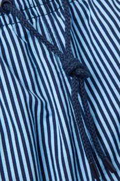 Bañador Bóxer con Estampado de Raya Azul