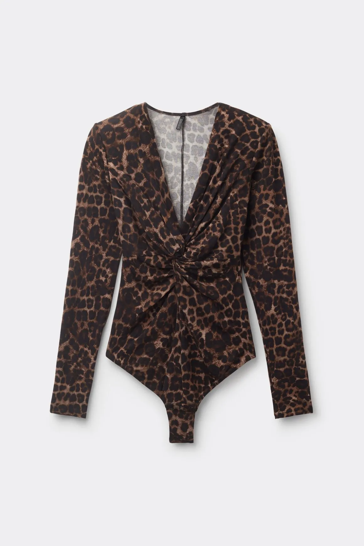 Body de Manga Larga de Modal Luxurious Leopard