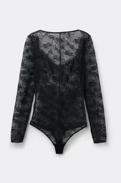 Body Manga Larga de Encaje The Simplest Pleasures