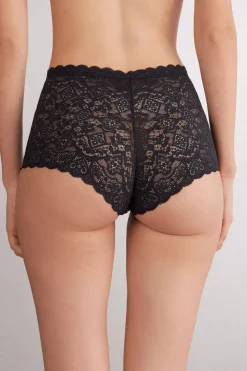 Braguita Culotte de Talle Alto de Encaje