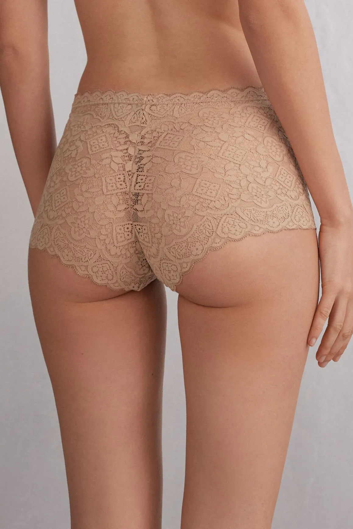 Braguita Culotte de Talle Alto de Encaje