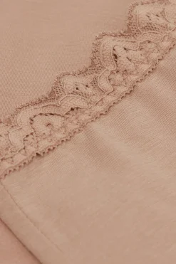 Braguita Culotte de Talle Alto de Algodón y Encaje