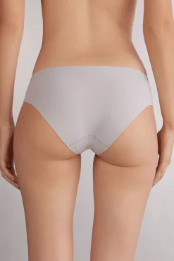 Braguita de algodón sin costuras con encaje