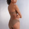 Braguita sin costuras de microfibra y algodón