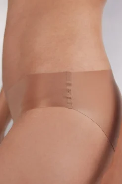 Braguita sin costuras de microfibra y algodón