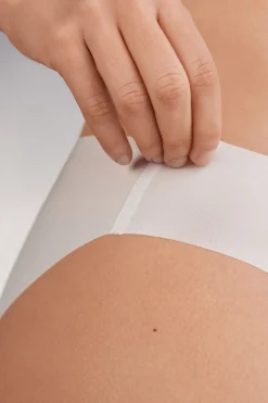 Braguita sin costuras de microfibra y algodón