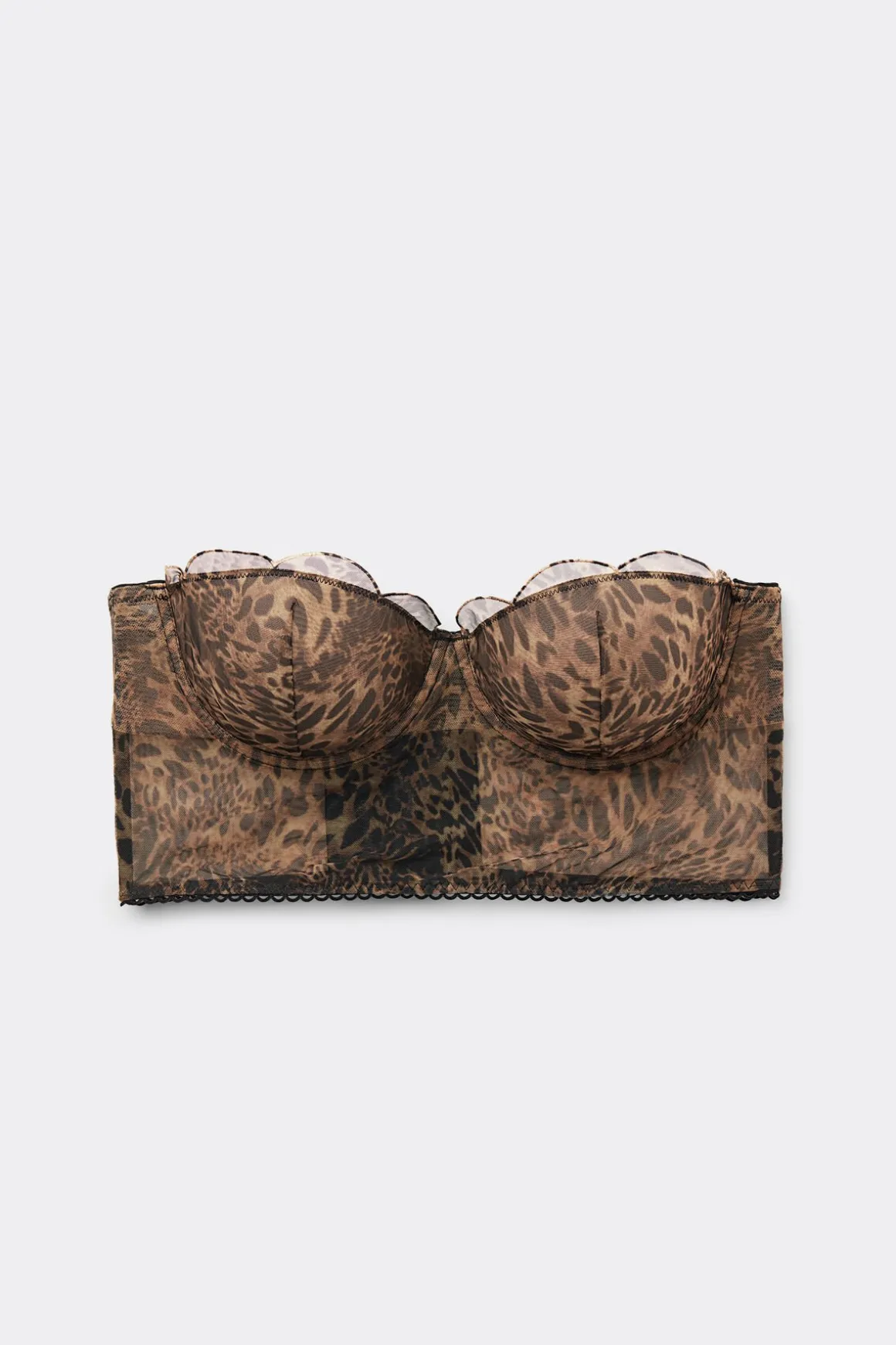 Bustier Bandeau Giada Estampado Animal Always Glamorous
