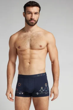 Bóxer Algodón Superior Estampado Super Dad