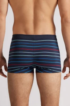 Bóxer Algodón Superior Estampado Rayas Multicolor