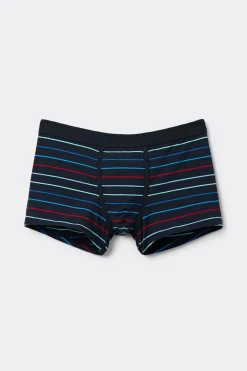 Bóxer Algodón Superior Estampado Rayas Multicolor