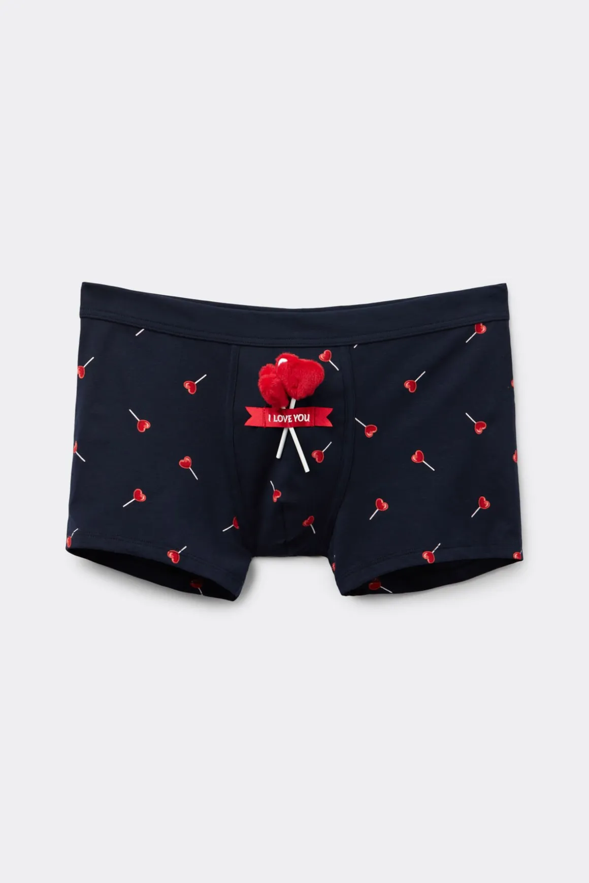 Bóxer Algodón Superior Peluche Piruletas Corazones