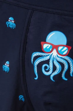 Bóxer de Algodón Natural Fresh Estampado Pulpo