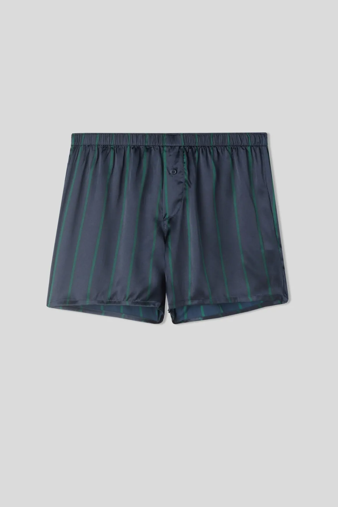 Bóxer de Seda con Estampado de Rayas