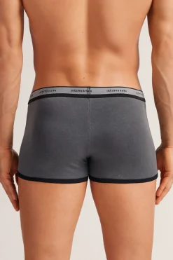 Bóxer Washed Collection de Algodón Superior Elástico