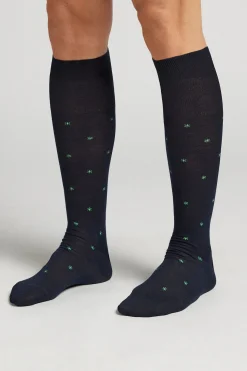 Calcetines Largos de Hilo de Escocia Estampados