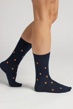 Calcetín Corto de Algodón Estampado