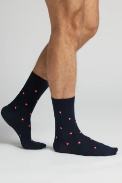Calcetín Corto de Algodón Estampado