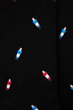 Calcetín Corto de Algodón Estampado