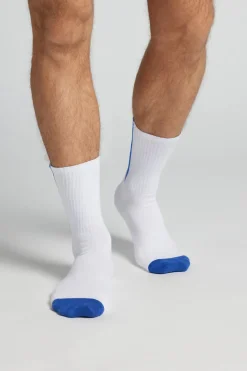Calcetín Corto Deportivo Rayas