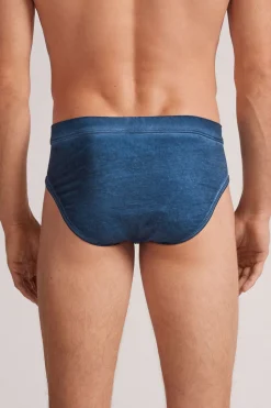 Calzoncillo slip de colores básicos en algodón
