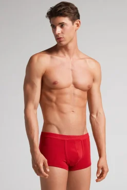 Calzoncillos bóxer en algodón para hombre elastizado con logotipo