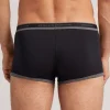 Calzoncillos bóxer en algodón para hombre elastizado con logotipo