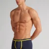 Calzoncillos bóxer en algodón para hombre elastizado con logotipo
