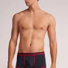 Calzoncillos bóxer en algodón para hombre elastizado con logotipo