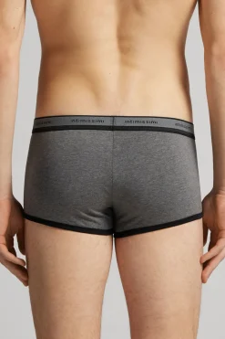 Calzoncillos bóxer en algodón para hombre elastizado con logotipo