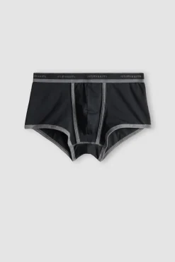 Calzoncillos bóxer en algodón para hombre elastizado con logotipo