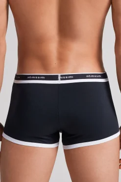 Calzoncillos bóxer en algodón para hombre elastizado con logotipo