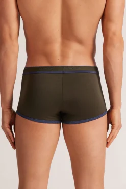 Calzoncillos bóxer en algodón para hombre elastizado con logotipo
