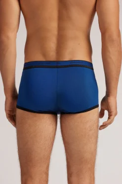 Calzoncillos bóxer en algodón para hombre elastizado con logotipo