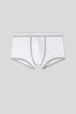 Calzoncillos bóxer en algodón para hombre elastizado con logotipo