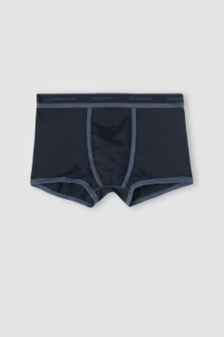 Calzoncillos bóxer en algodón para hombre elastizado con logotipo