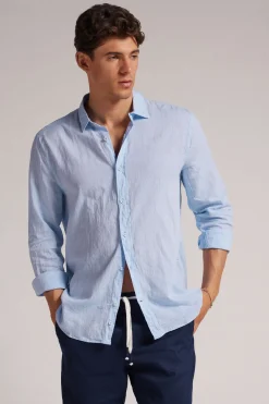 Camisa de Lino y Algodón