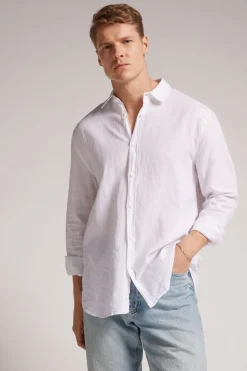 Camisa de Lino y Algodón