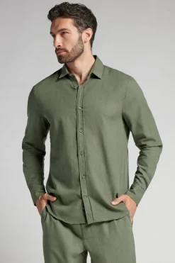 Camisa de Lino y Algodón