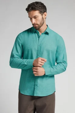Camisa de Lino y Algodón