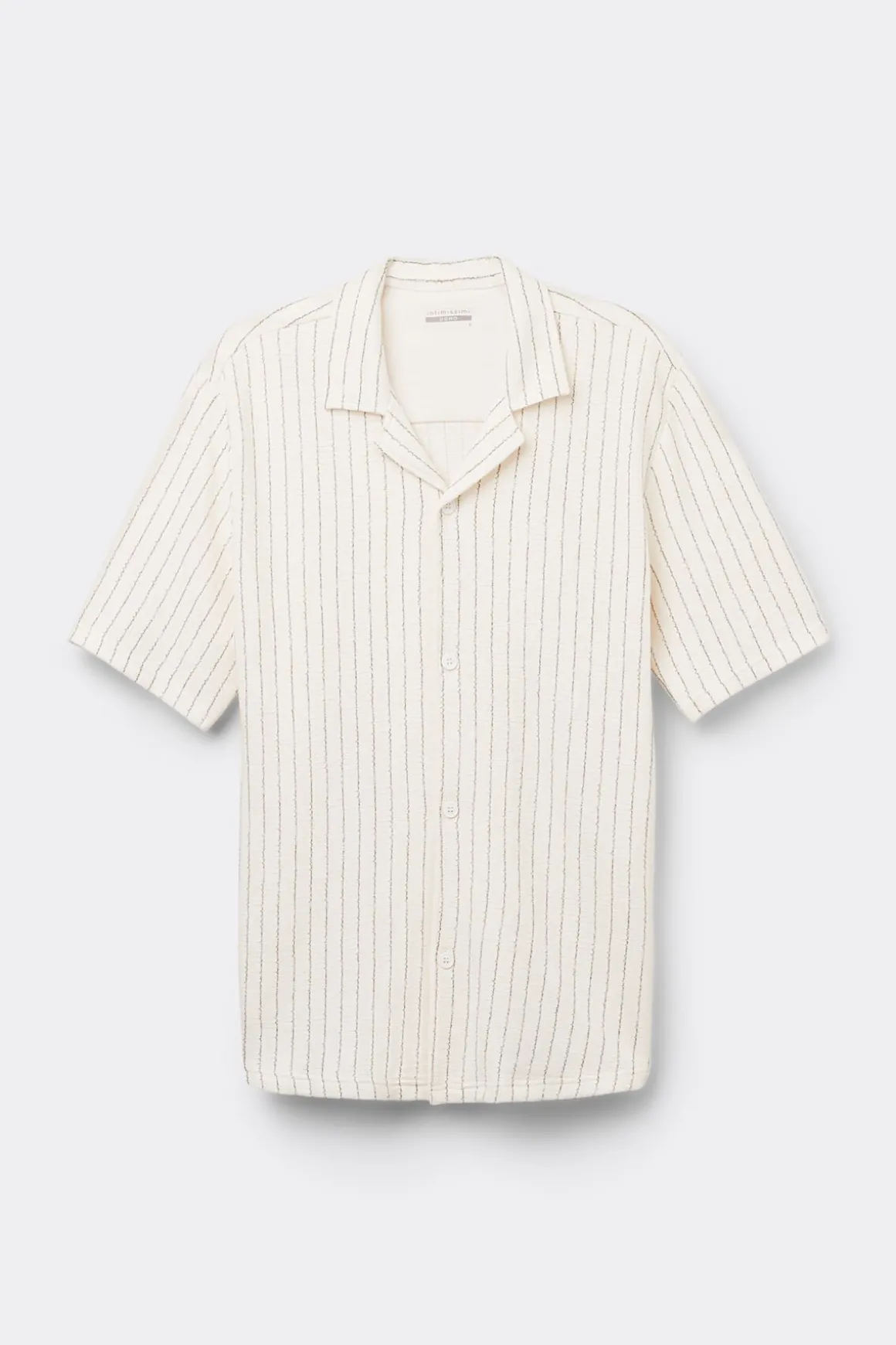 Camisa de Manga Corta Bolos de Rayas
