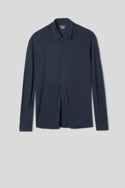 Camisa de Piqué de Modal y Seda