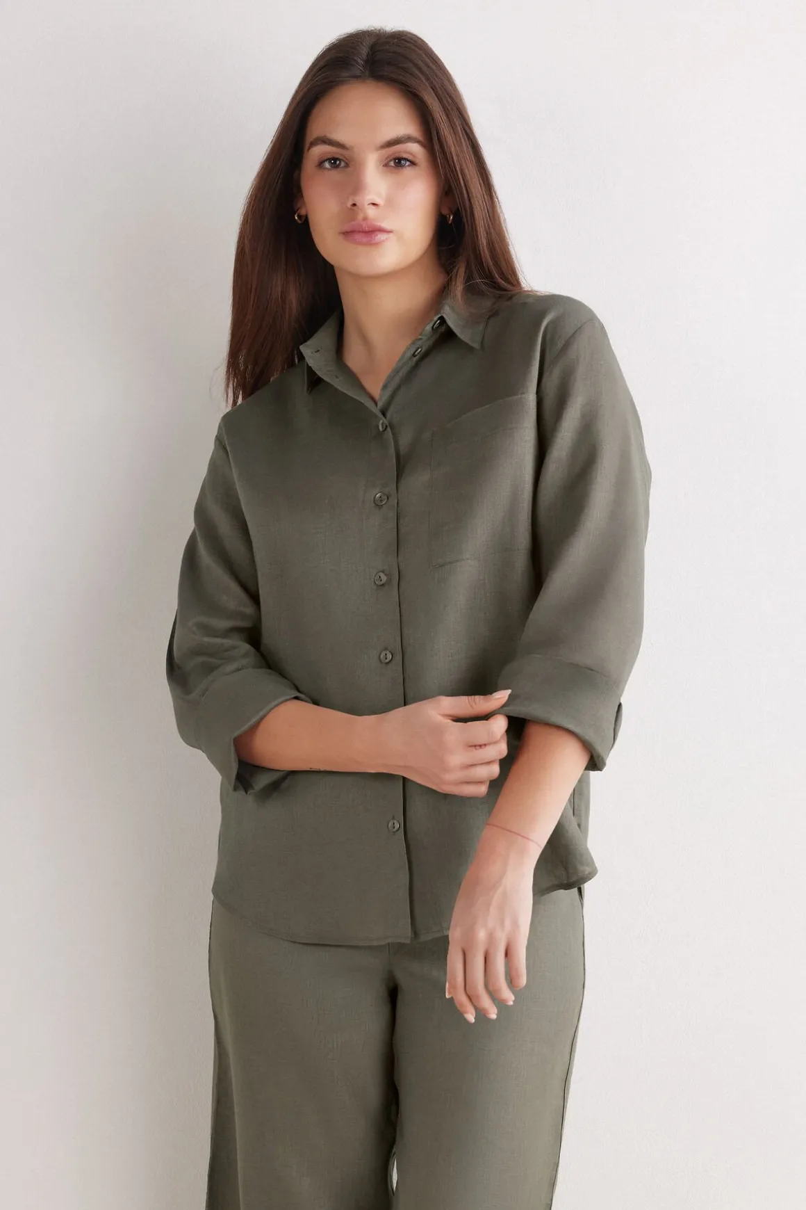 Camisa de Tela de Lino
