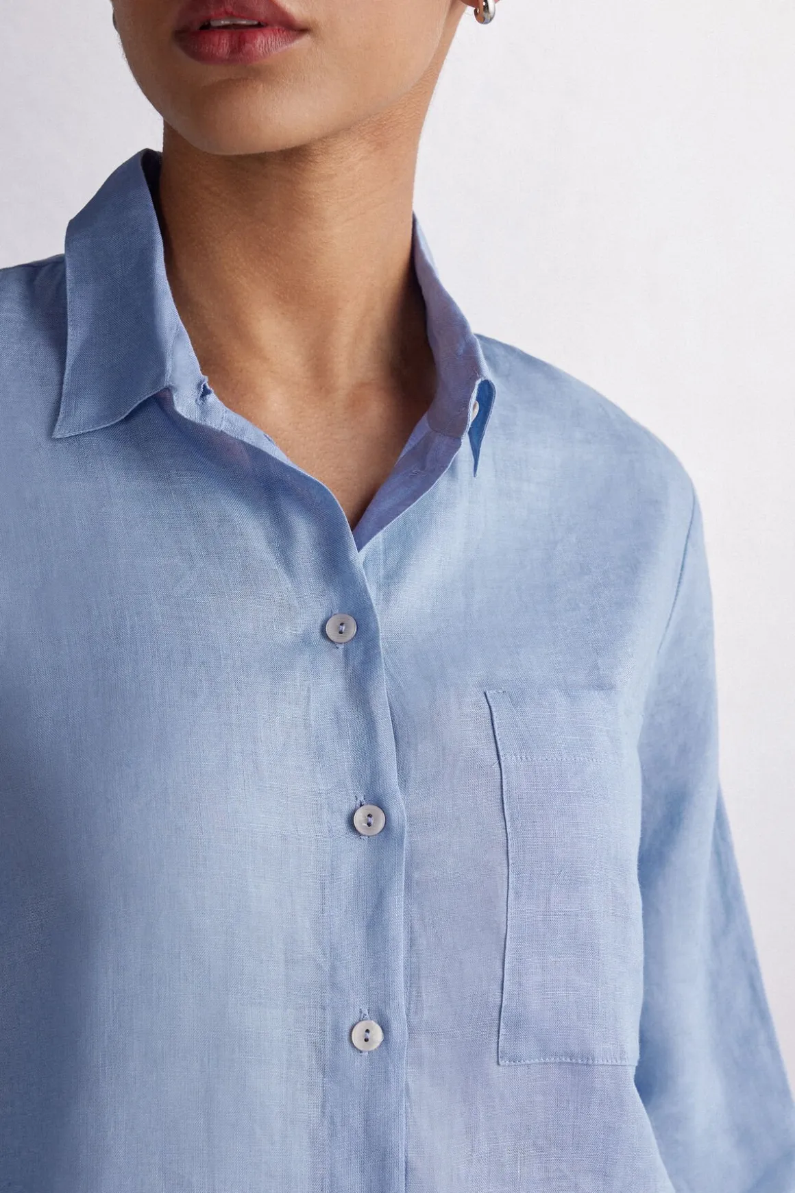 Camisa de Tela de Lino