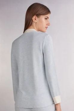 Camiseta Abertura Frontal Modal con Lana Cold Winter Night