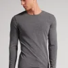 Camiseta básica de manga larga para hombre de modal
