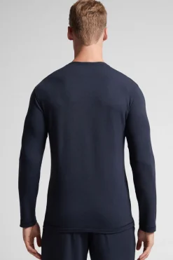 Camiseta básica de manga larga para hombre de modal