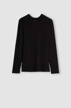 Camiseta básica de manga larga para hombre de modal