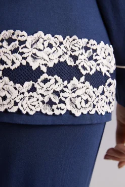 Camiseta con Abertura Frontal de Modal Pretty Flowers