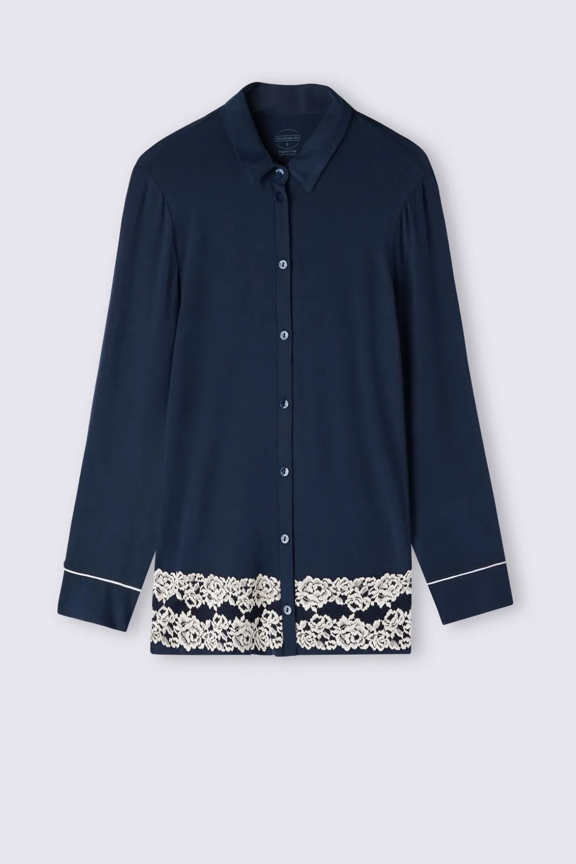 Camiseta con Abertura Frontal de Modal Pretty Flowers