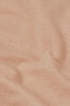 Camiseta con cuello barco en cashmere de manga Larga